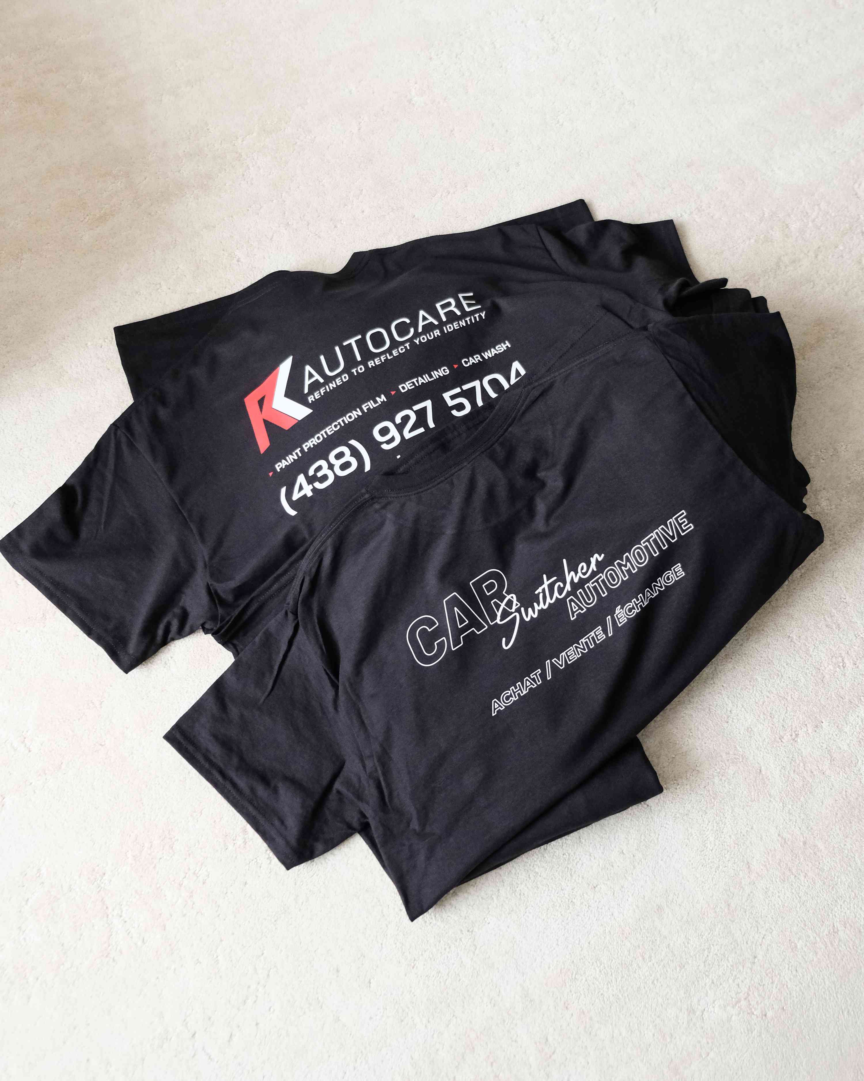 RK Autocare & Car Switcher Automotive — Printing on T-shirts, Montreal