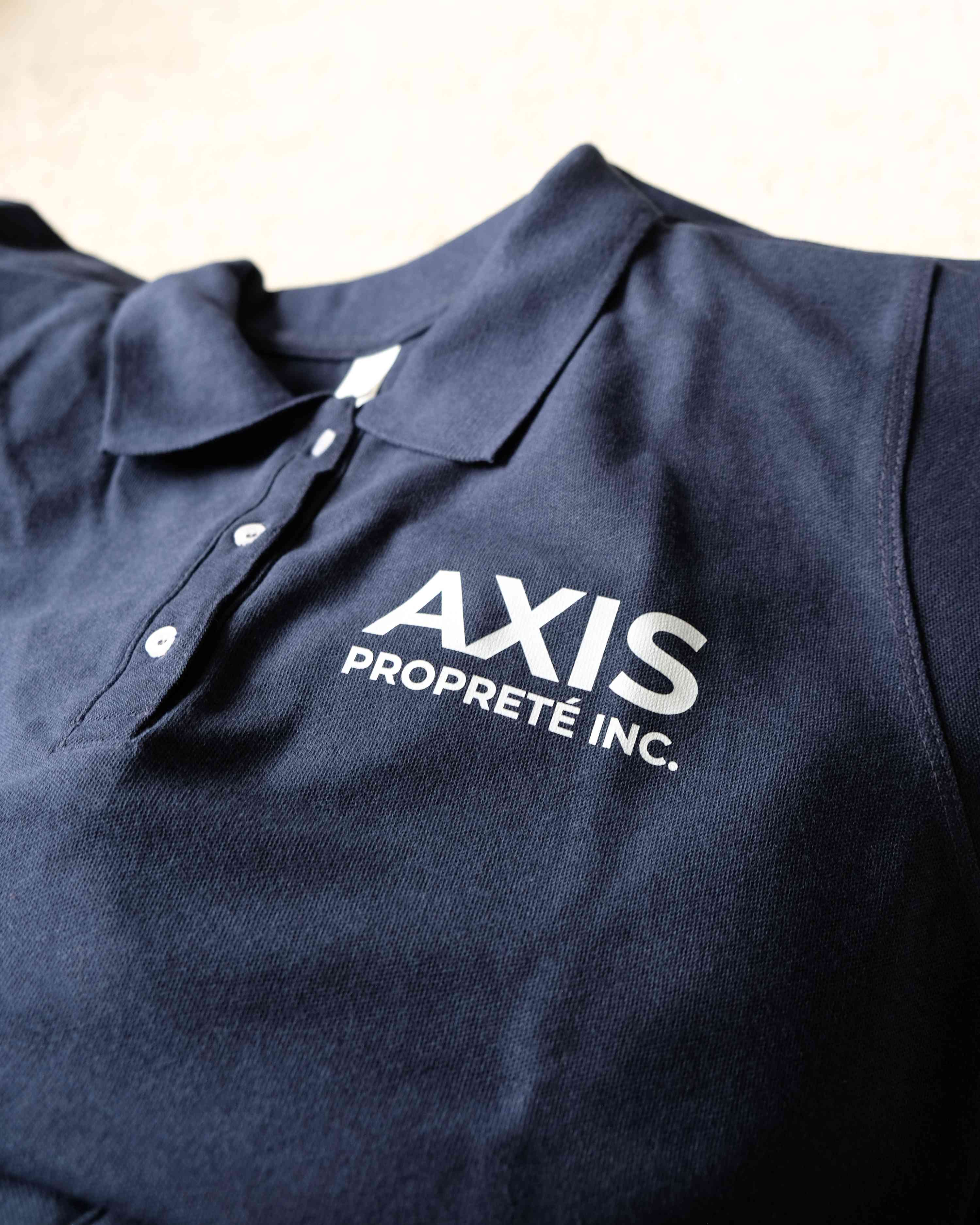Axis Propreté Inc. — Broderie, détail 3