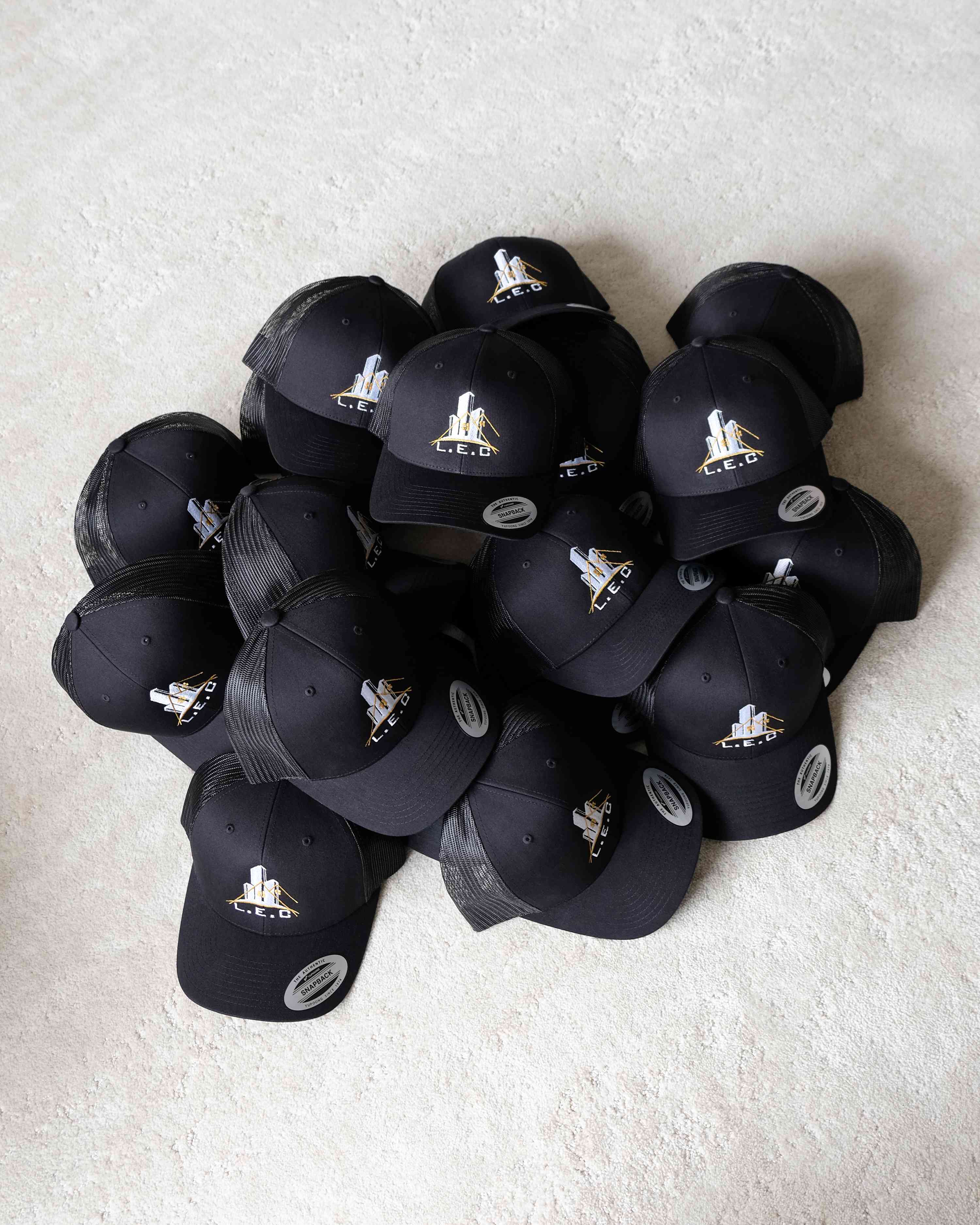 L.E.C Construction — Casquettes — Broderie sur Casquettes structurées, Laval