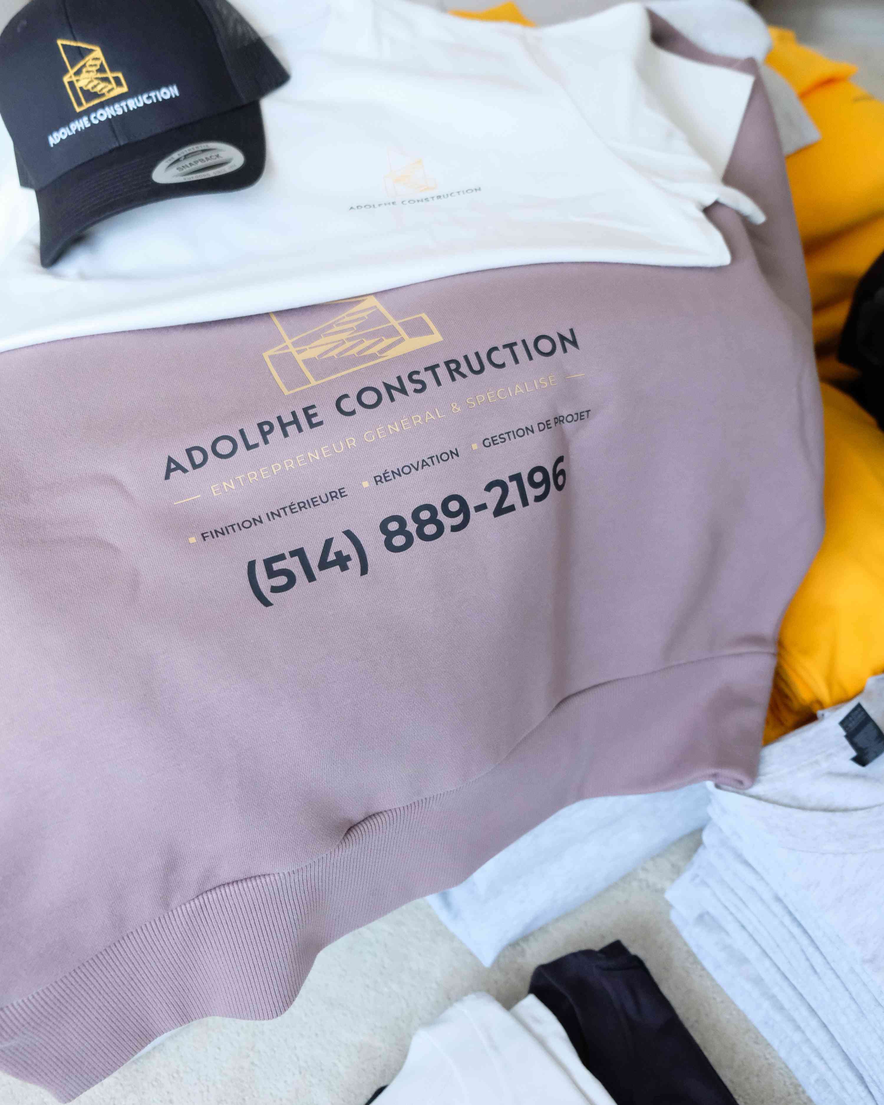 Adolphe Construction — Broderie + Impression, détail 3
