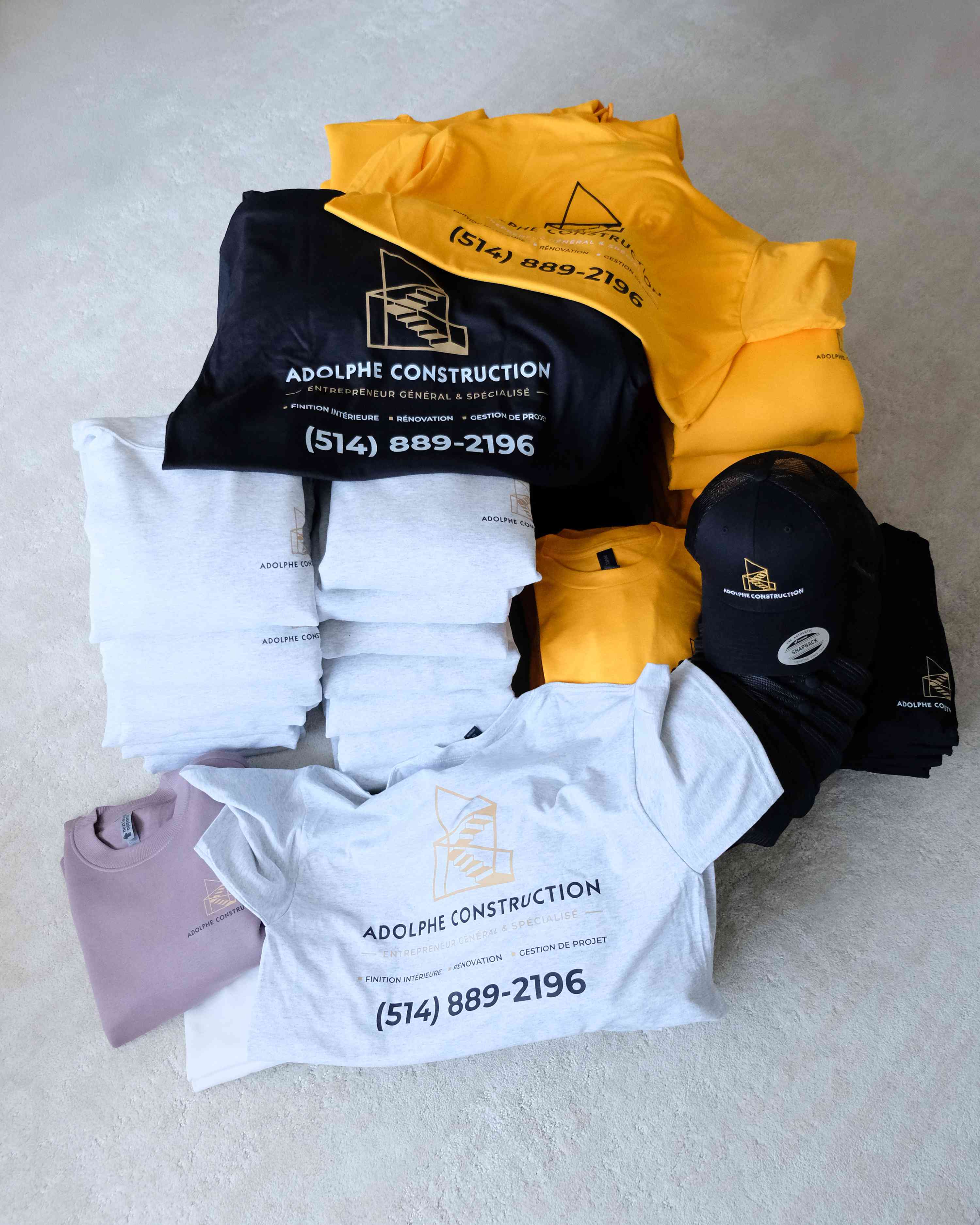 Adolphe Construction — Broderie + Impression, détail 6