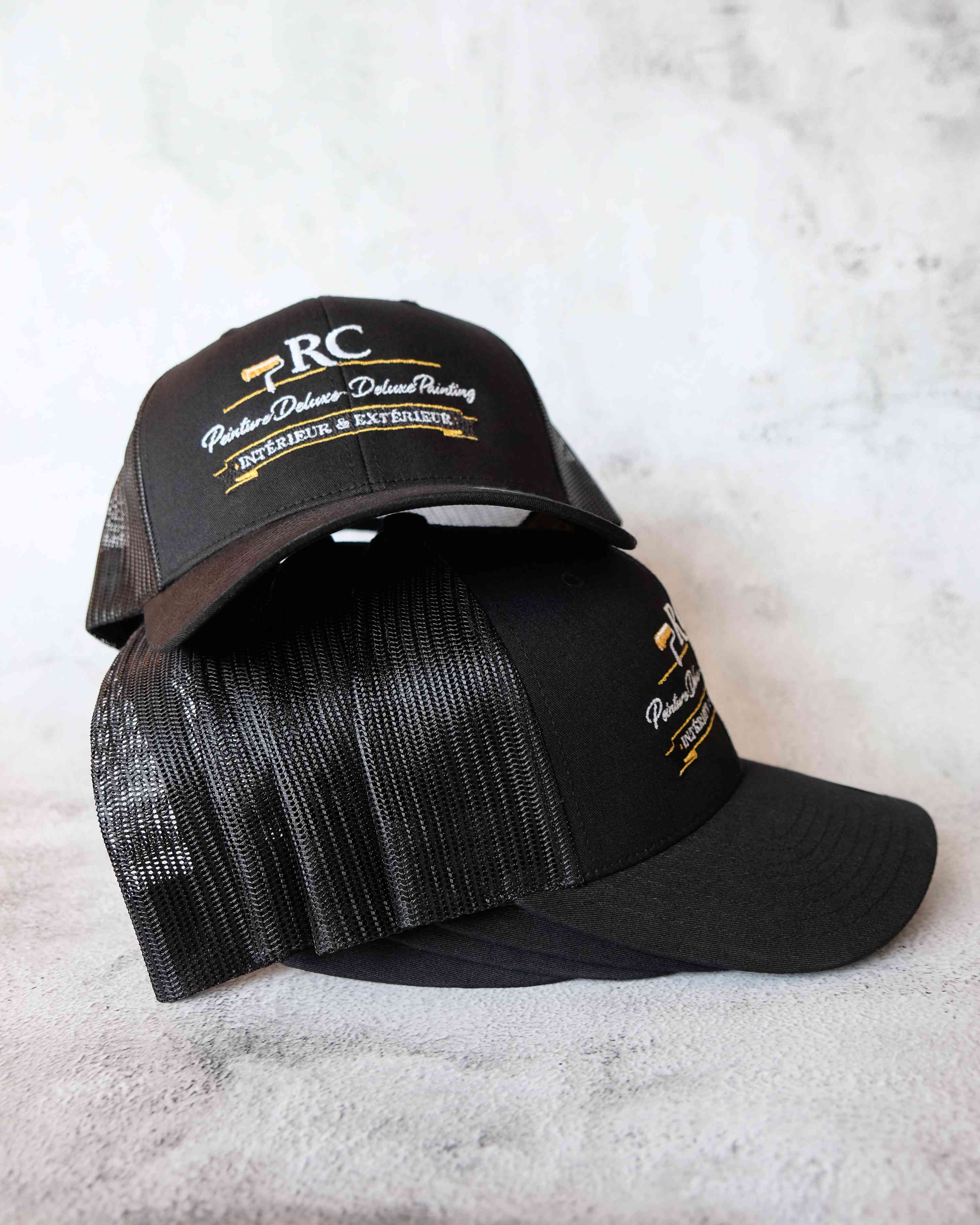 RC Painting – Casquettes — Broderie, détail 5